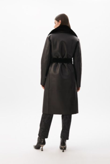 ABRIGO LARGO REVERSIBLE COLOR NEGRO LOLA CASADEMUNT - Imagen 2