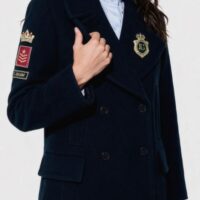 ABRIGO AZUL MARINO CON PARCHES LOLA CASADEMUNT