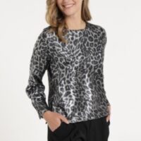 BLUSA ANIMAL PRINT METALIZADA VICTORIO & LUCCHINO