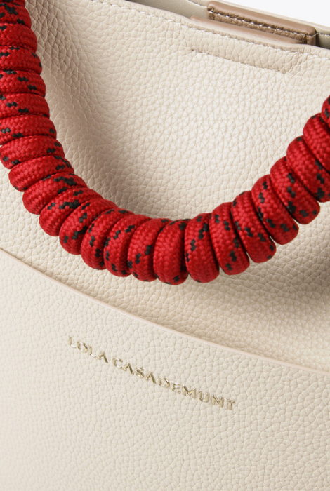 BOLSO BUCKET BICOLOR LOLA CASADEMUNT - Imagen 4