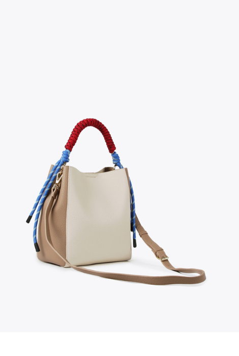 BOLSO BUCKET BICOLOR LOLA CASADEMUNT - Imagen 3