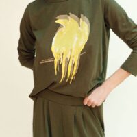 CAMISETA PÁJAROS KAKI PAN PRODUCTO BÁSICO