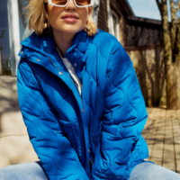 CHAQUETA ACOLCHADA AZUL FREEQUENT