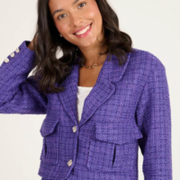 CHAQUETA ESTILO CHANEL LILA NAF NAF