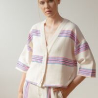 KIMONO RAYAS AZUL FLÚOR PAN PRODUCTO BÁSICO