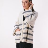 CHAQUETA CRUDA RAYAS GRISES PAN PRODUCTO BÁSICO