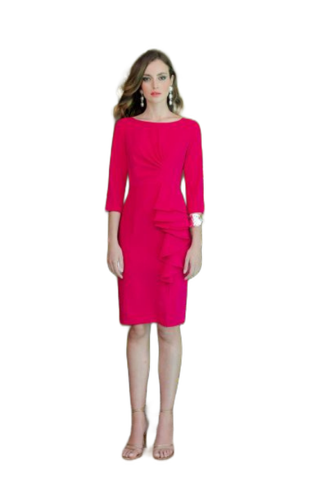 VESTIDO CEREMONIA DRAPEADO MIDI CARLA RUIZ