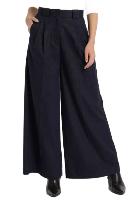 PANTALÓN RAYA DIPLOMÁTICA MARINO WIDE LEG VICTORIO & LUCCHINO