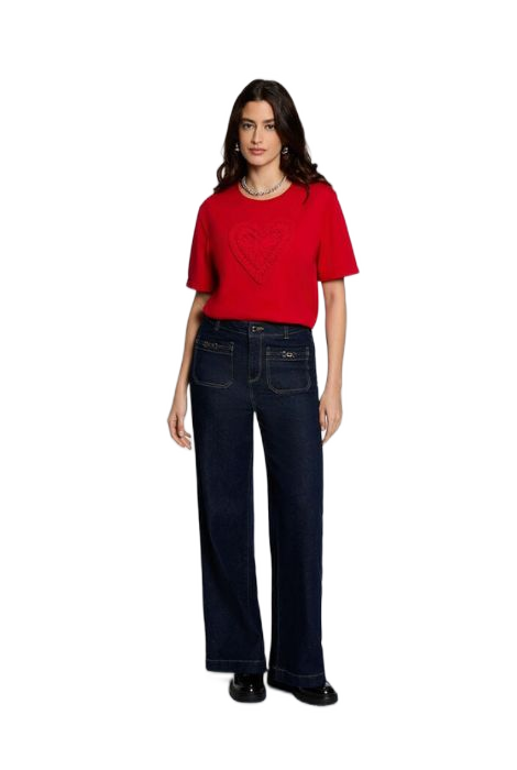 CAMISETA ROJA CORAZÓN MORGAN DE TOI