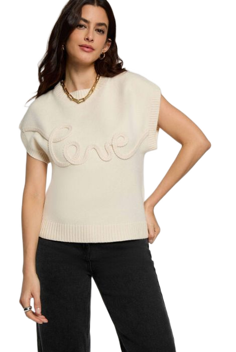JERSEY CRUDO BORDADO LOVE MORGAN DE TOI