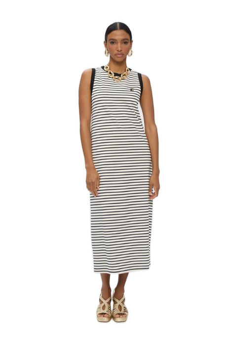 VESTIDO RAYAS BLANCO Y NEGRO LOLA CASADEMUNT