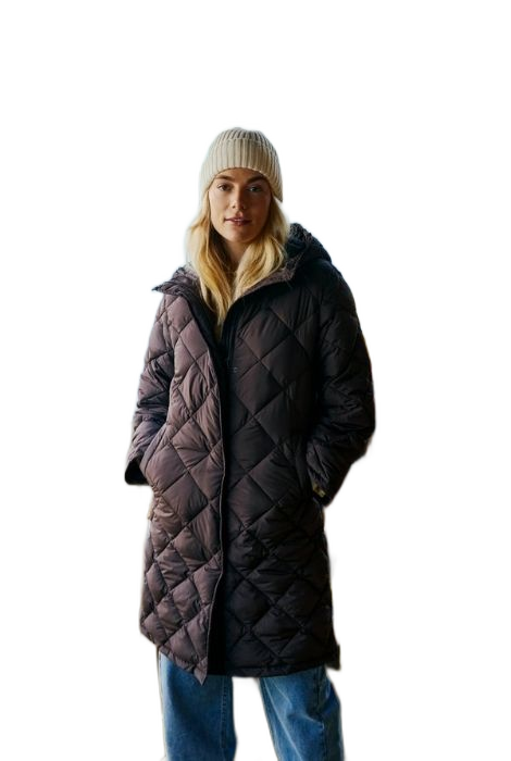 PARKA LARGA ACOLCHADA MARRÓN FREEQUENT