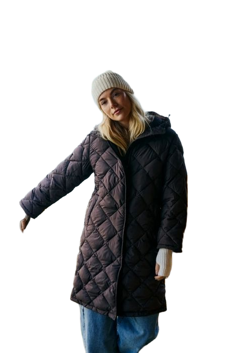 PARKA LARGA ACOLCHADA MARRÓN FREEQUENT