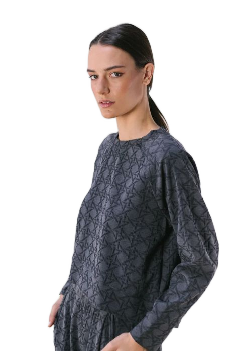 TOP JACQUARD GEOMÉTRICO PAN PRODUCTO BÁSICO