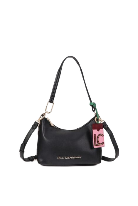 BANDOLERA NEGRA EFECTO PIEL LOLA CASADEMUNT