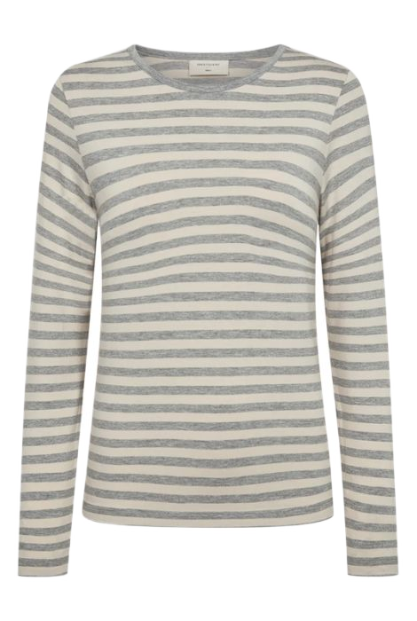 CAMISETA MANGA LARGA RAYAS GRIS FREEQUENT