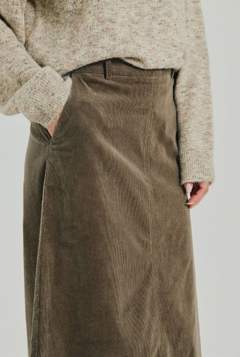 FALDA CORDY PANA TAUPE FREEQUENT - Imagen 2