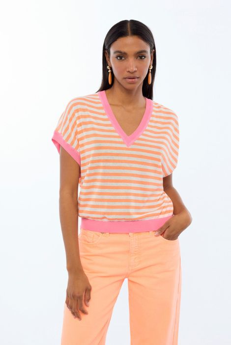 JERSEY RAYAS BICOLOR LOLA CASADEMUNT