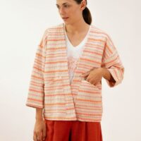 KIMONO ESTAMPADO GEOMÉTRICO PAN PRODUCTO BÁSICO