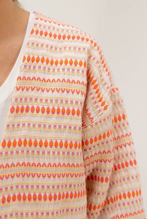 KIMONO ESTAMPADO GEOMÉTRICO PAN PRODUCTO BÁSICO - Imagen 4