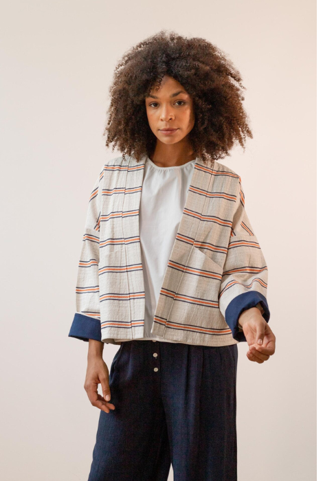 KIMONO DE RAYAS PAN PRODUCTO BÁSICO - Imagen 4