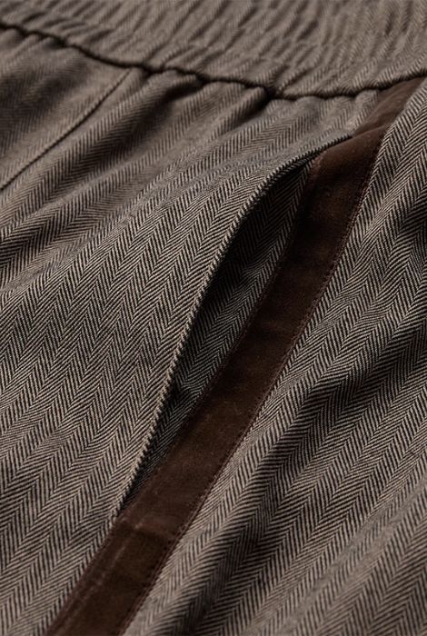 PANTALÓN SOFY ESPIGUILLA MARRÓN FREEQUENT - Imagen 4