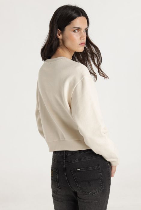 SUDADERA CUELLO CAJA BEIGE LOIS JEANS - Imagen 3