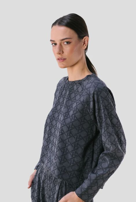 TOP JACQUARD GEOMÉTRICO PAN PRODUCTO BÁSICO