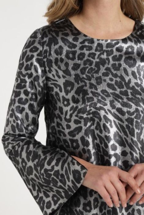 VESTIDO ANIMAL PRINT METALIZADO VICTORIO & LUCCHINO - Imagen 2