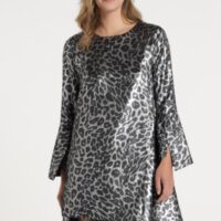 VESTIDO ANIMAL PRINT METALIZADO VICTORIO & LUCCHINO