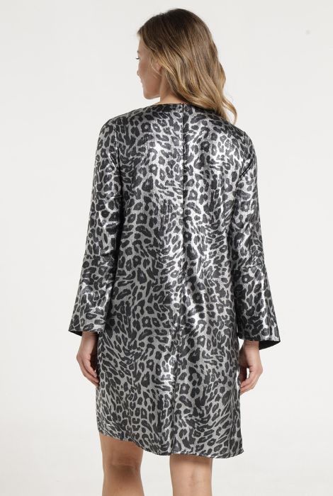 VESTIDO ANIMAL PRINT METALIZADO VICTORIO & LUCCHINO - Imagen 3