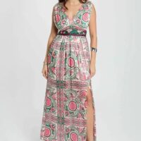 VESTIDO LARGO MULTICOLOR MORGAN DE TOI