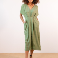 VESTIDO VERDE LARGO PAN PRODUCTO BÁSICO