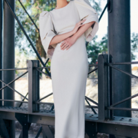VESTIDO LARGO DE LINO NURIBEL