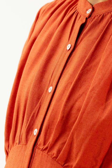 VESTIDO MIDI COLOR CALDERO PAN PRODUCTO BÁSICO - Imagen 2