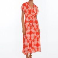 VESTIDO ESCOTE PICO ESTAMPADO PAISLEY LOLA CASADEMUNT