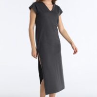 VESTIDO MIDI GRIS LOIS JEANS