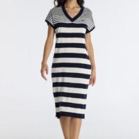 VESTIDO PUNTO RAYAS MARINERAS LOIS JEANS