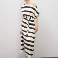 VESTIDO SATINADO RAYAS LOLA CASADEMUNT