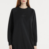 VESTIDO-SUDADERA CON BOLSILLOS COLOR NEGRO LOIS JEANS